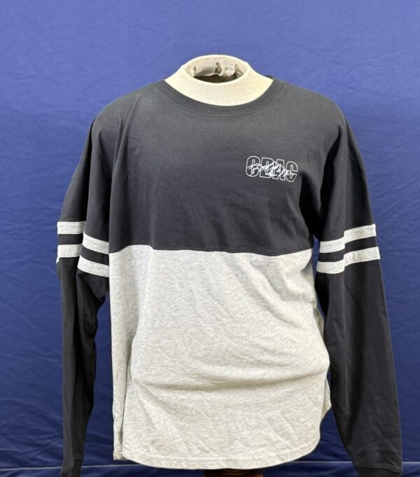 Women's Black Baseball Crewneck