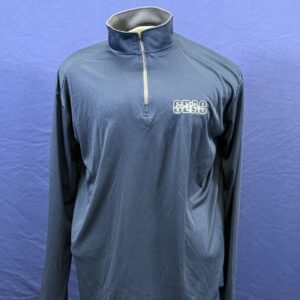 Blue Quarter Zip with Grey