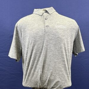 Grey Champion Polo with White Logo