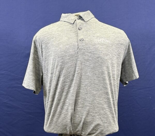 Grey Champion Polo with White Logo