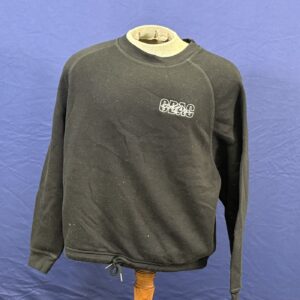 Women's Cropped Black Crewneck