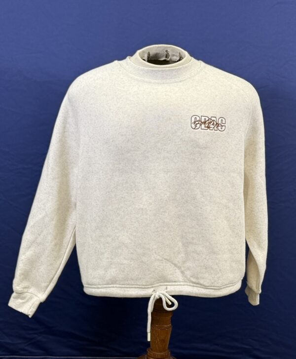 Women's Cropped Cream Crewneck