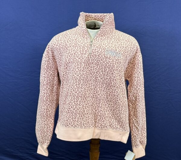 Pink Cheetah Quarter Zip