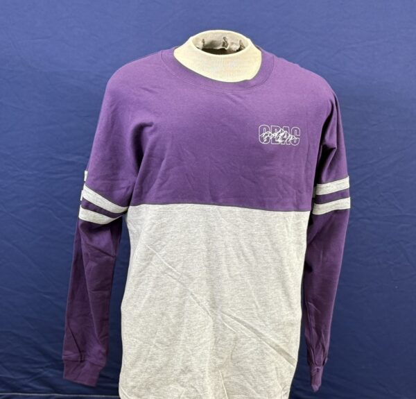 Women's Purple Baseball Crewneck